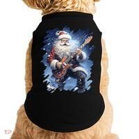 Santa Claus Playing Guitar Doggie Tank thumb 0