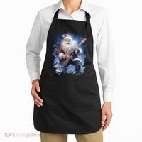 Santa Claus Playing Guitar Apron thumb 2