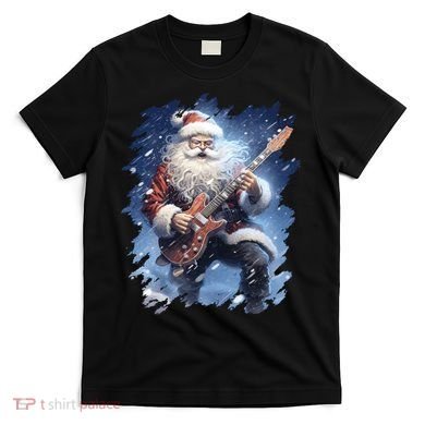 Santa Claus Playing Guitar T-Shirt