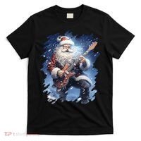 Santa Claus Playing Guitar T-Shirt thumb 0