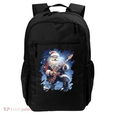 Santa Claus Playing Guitar Backpack