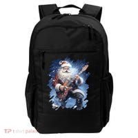 Santa Claus Playing Guitar Backpack thumb 0