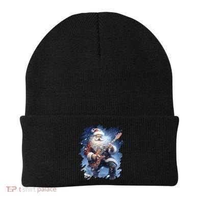 Santa Claus Playing Guitar Beanie