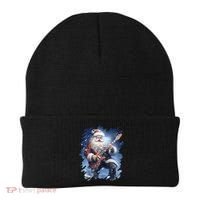 Santa Claus Playing Guitar Beanie thumb 0