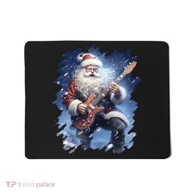Santa Claus Playing Guitar Mousepad