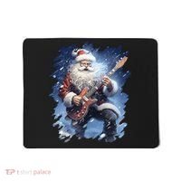 Santa Claus Playing Guitar Mousepad thumb 0