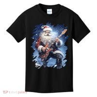 Santa Claus Playing Guitar Kids T-Shirt thumb 0