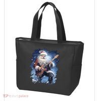 Santa Claus Playing Guitar Tote Bag thumb 3