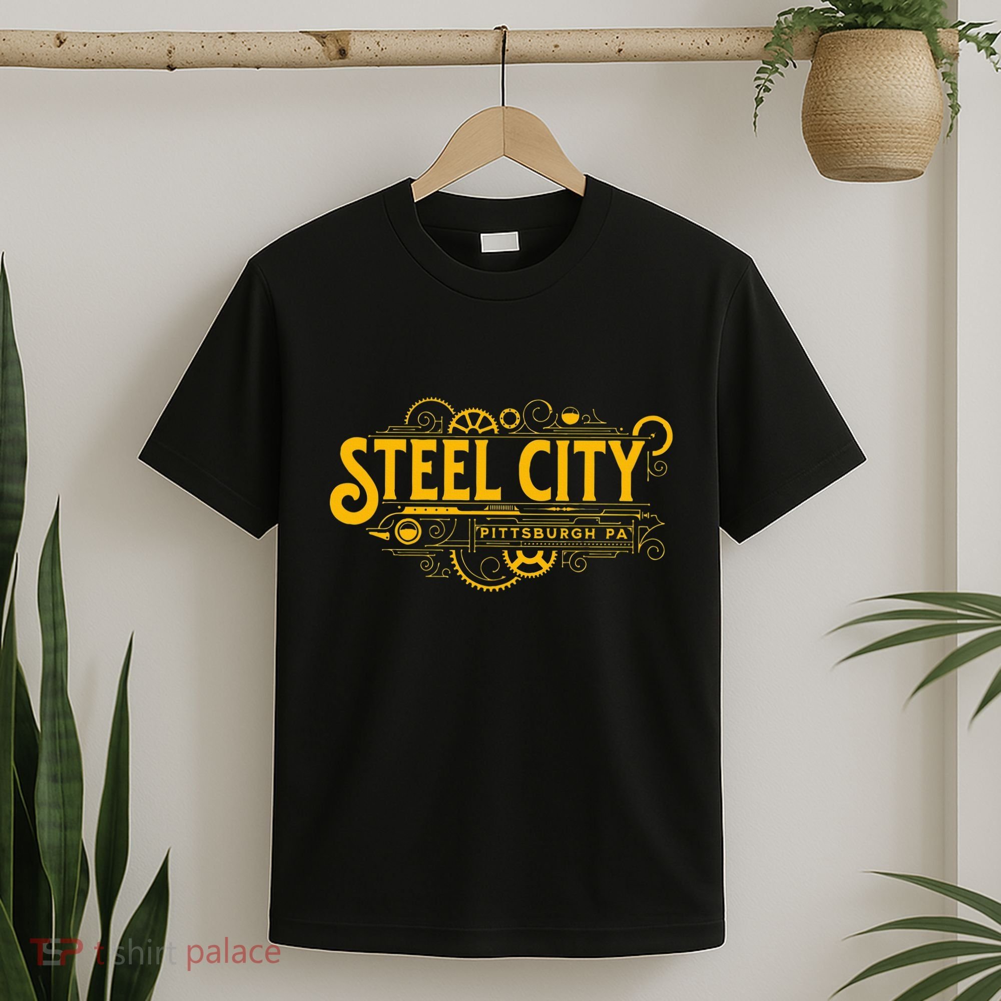 Steel City Pittsburgh Pennsylvania 412 Home Retro T-Shirt