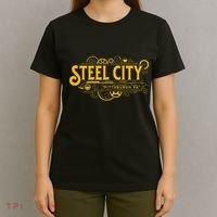 Steel City Pittsburgh Pennsylvania 412 Home Retro T-Shirt thumb 4
