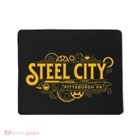 Steel City Pittsburgh Pennsylvania 412 Home Retro Mousepad thumb 0