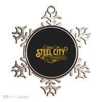 Steel City Pittsburgh Pennsylvania 412 Home Retro Ornament thumb 0