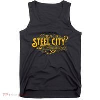Steel City Pittsburgh Pennsylvania 412 Home Retro Tank Top thumb 0
