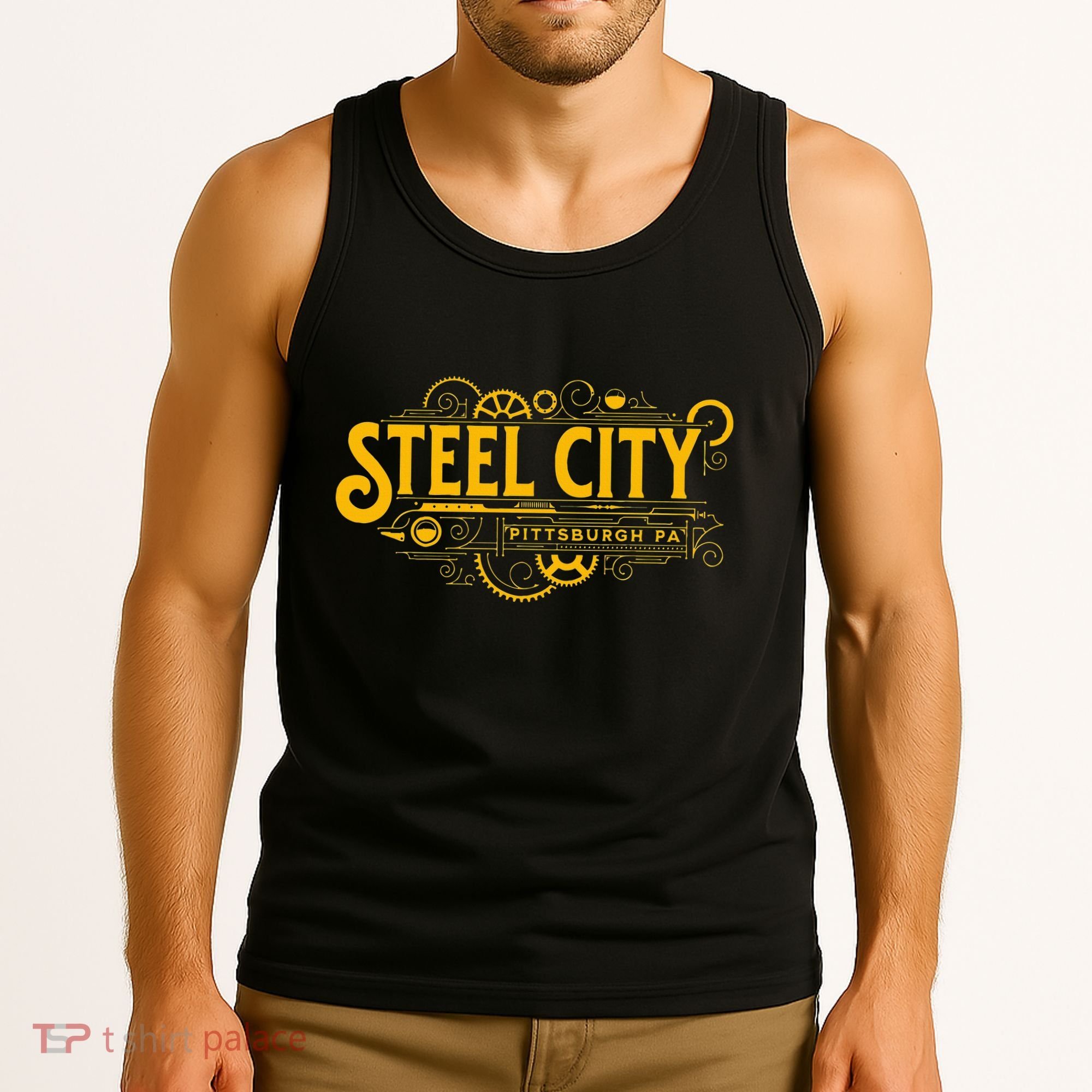 Steel City Pittsburgh Pennsylvania 412 Home Retro Tank Top