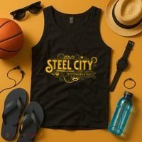 Steel City Pittsburgh Pennsylvania 412 Home Retro Tank Top thumb 4