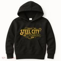 Steel City Pittsburgh Pennsylvania 412 Home Retro Kids Hoodie thumb 0