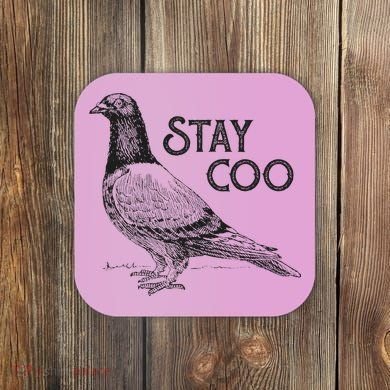 Stay Coo Pigeon Breeder Coaster