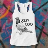 Stay Coo Pigeon Breeder Women's Tank Top thumb 3