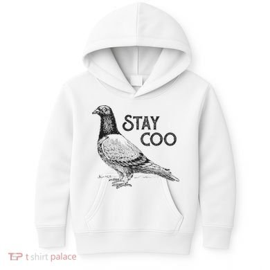 Stay Coo Pigeon Breeder Kids Hoodie
