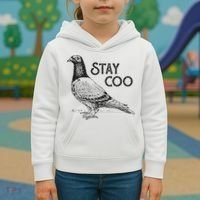 Stay Coo Pigeon Breeder Kids Hoodie thumb 3