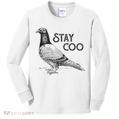 Stay Coo Pigeon Breeder Kids Long Sleeve Shirt