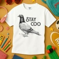 Stay Coo Pigeon Breeder Kids T-Shirt thumb 3