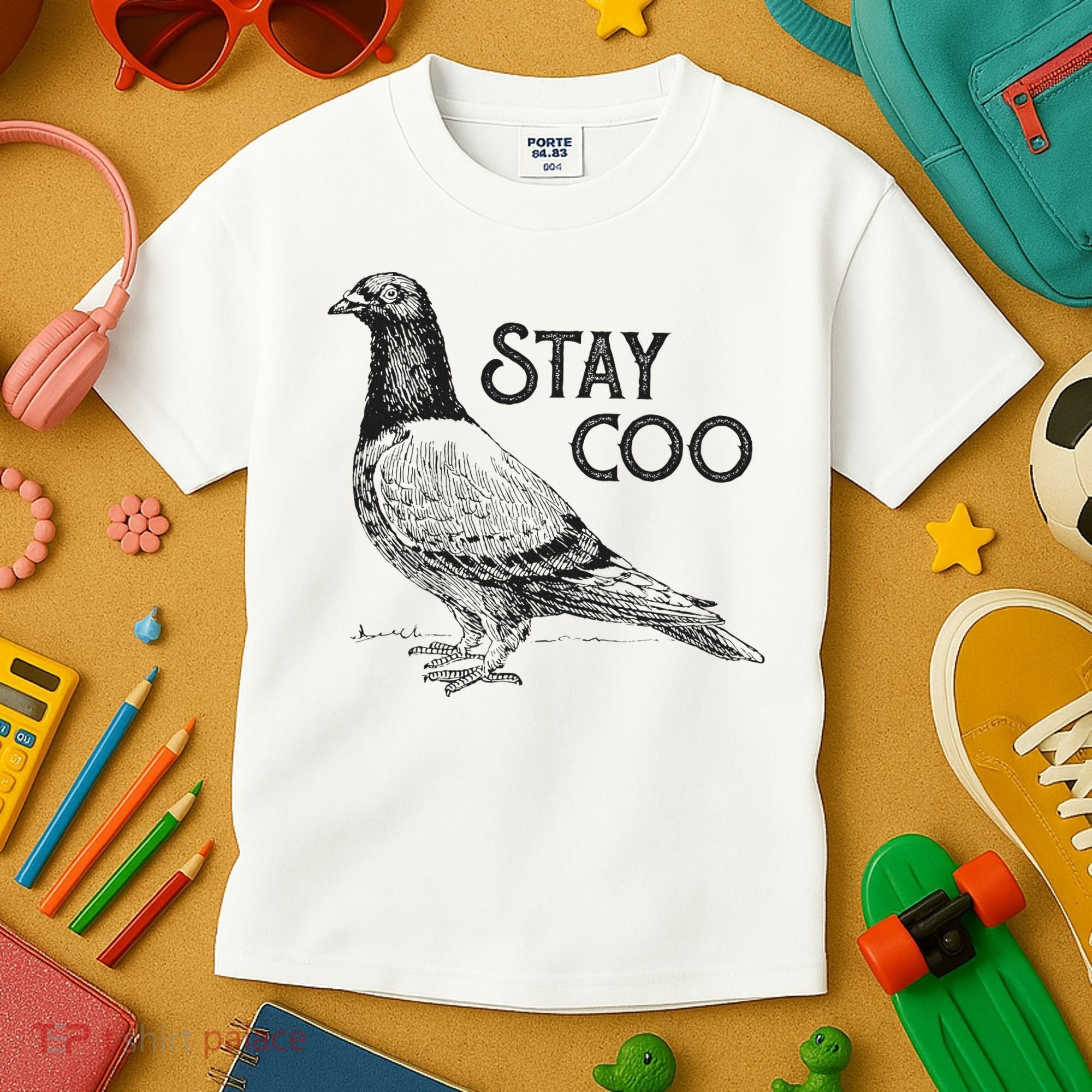 Stay Coo Pigeon Breeder Kids T-Shirt