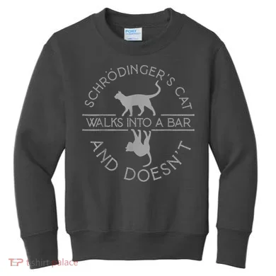Schrodingers Cat Physics Kids Sweatshirt