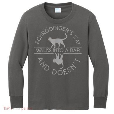 Schrodingers Cat Physics Kids Long Sleeve Shirt