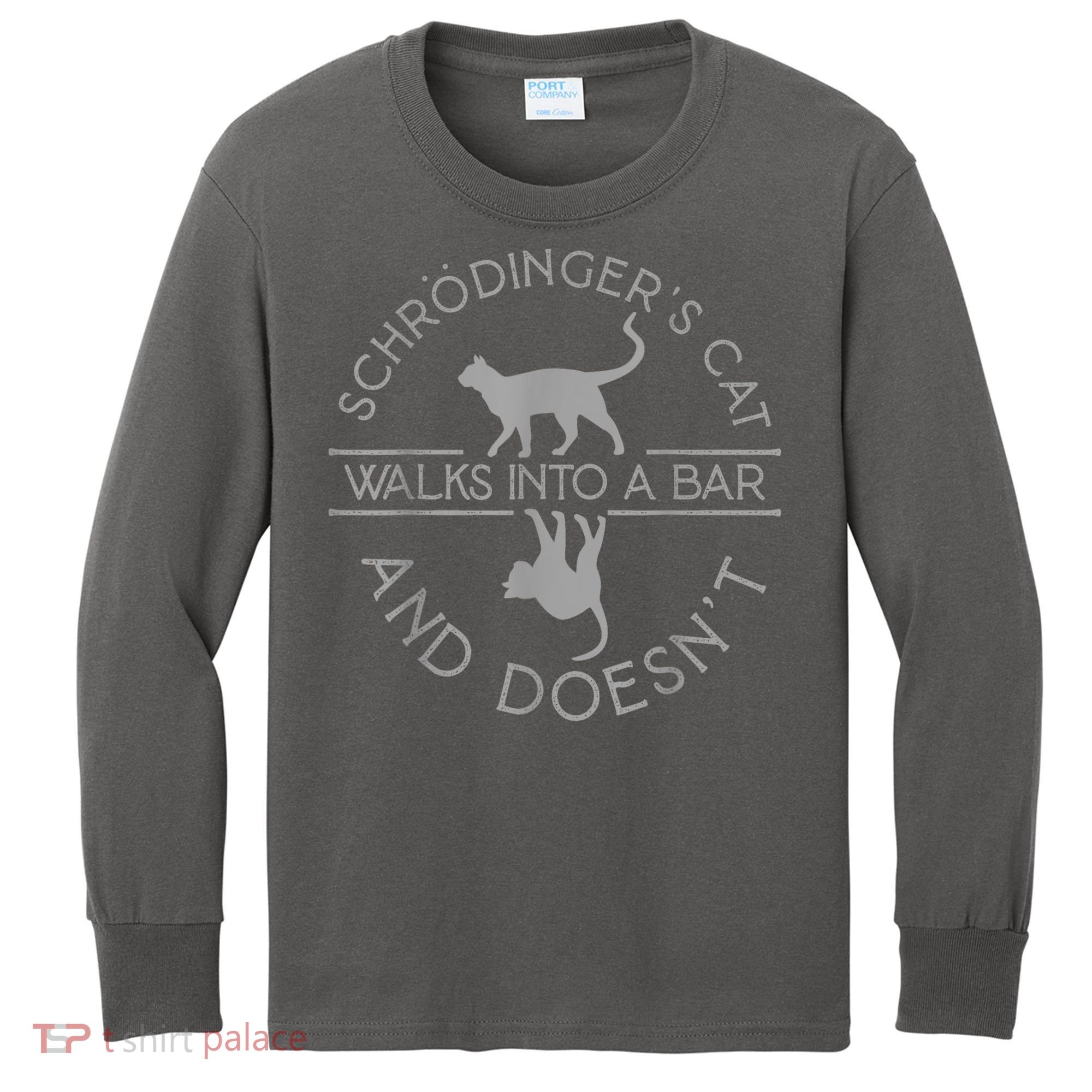 Schrodingers Cat Physics Kids Long Sleeve Shirt
