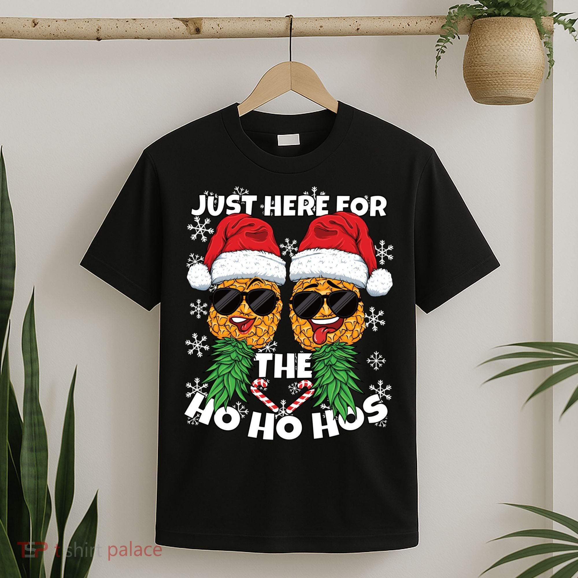 Swinger Christmas Party Here for the Ho Ho Hos Pineapple Long Sleeve T-Shirt