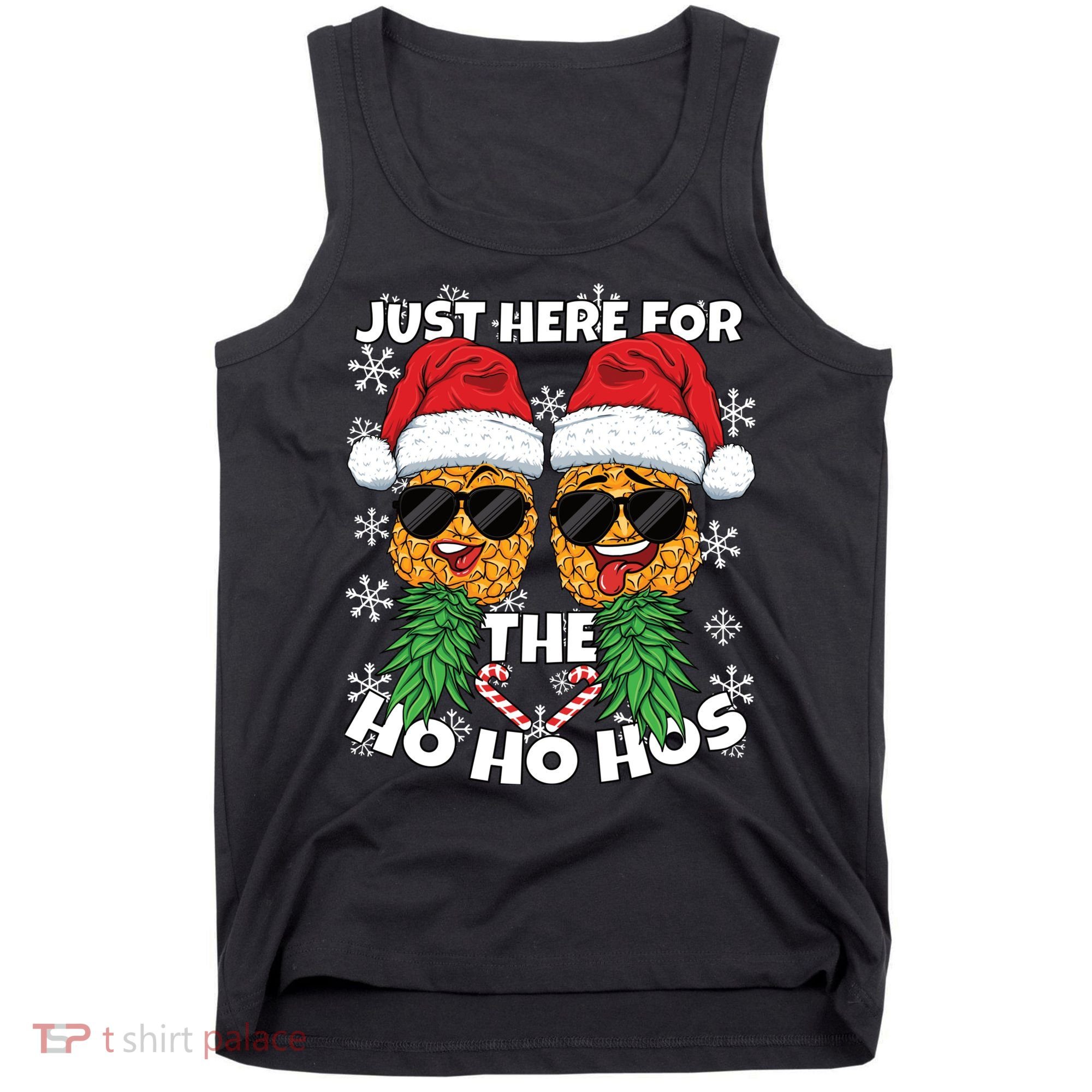 Swinger Christmas Party Here for the Ho Ho Hos Pineapple Long Sleeve Tank Top