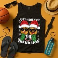 Swinger Christmas Party Here for the Ho Ho Hos Pineapple Long Sleeve Tank Top thumb 4