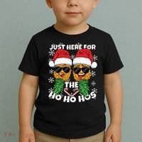 Swinger Christmas Party Here for the Ho Ho Hos Pineapple Long Sleeve Toddler T-Shirt thumb 2