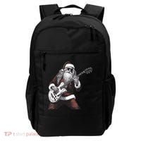 Santa Claus Playing Guitar Rock And Roll Christmas Gift Backpack thumb 0