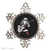 Santa Claus Playing Guitar Rock And Roll Christmas Gift Ornament thumb 0