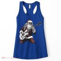Santa Claus Playing Guitar Rock And Roll Christmas Gift Women's Tank Top thumb 0