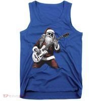 Santa Claus Playing Guitar Rock And Roll Christmas Gift Tank Top thumb 0