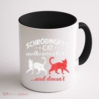 Schrodingers Cat Physics Coffee Mug thumb 1
