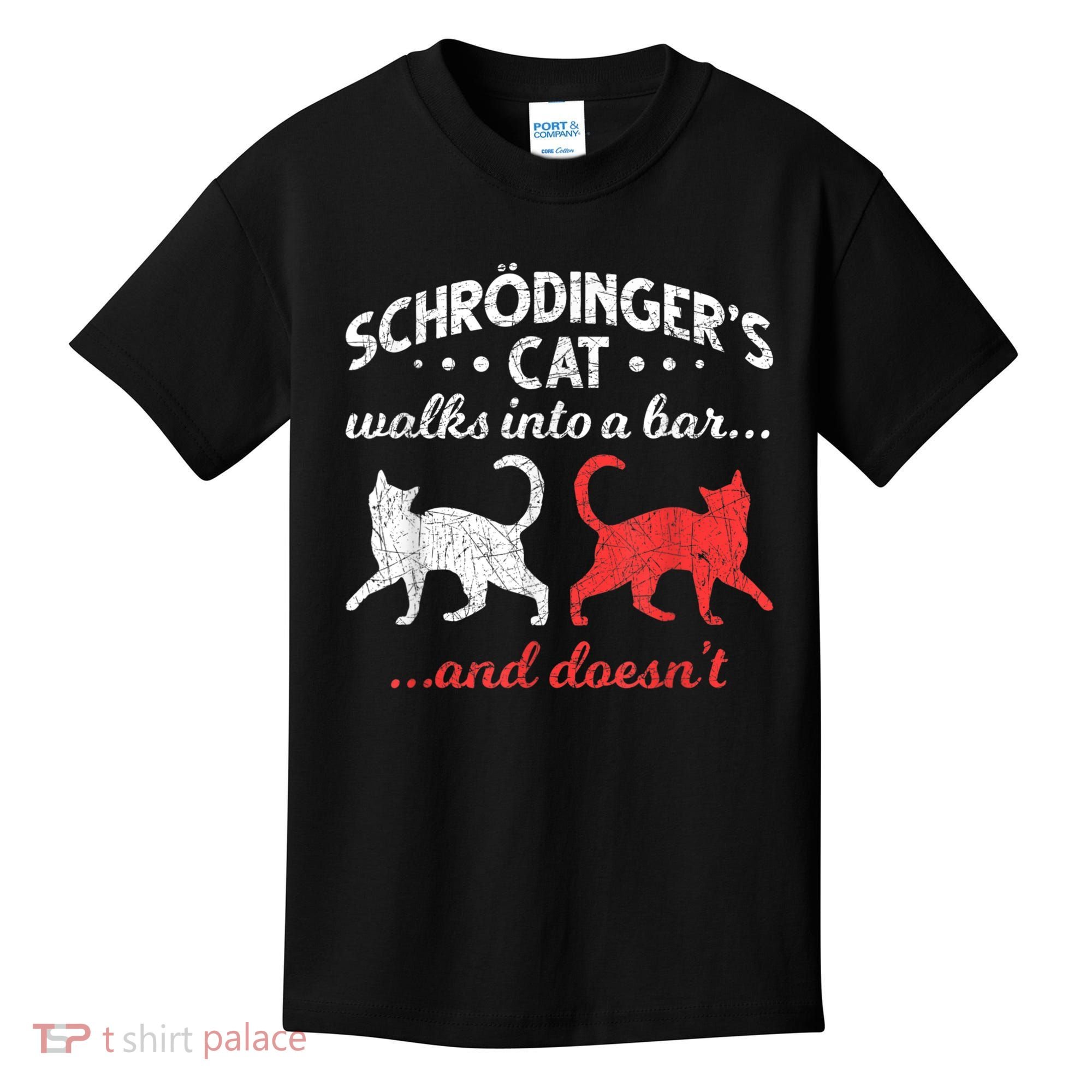 Schrodingers Cat Physics Kids T-Shirt