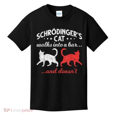 Schrodingers Cat Physics Kids T-Shirt