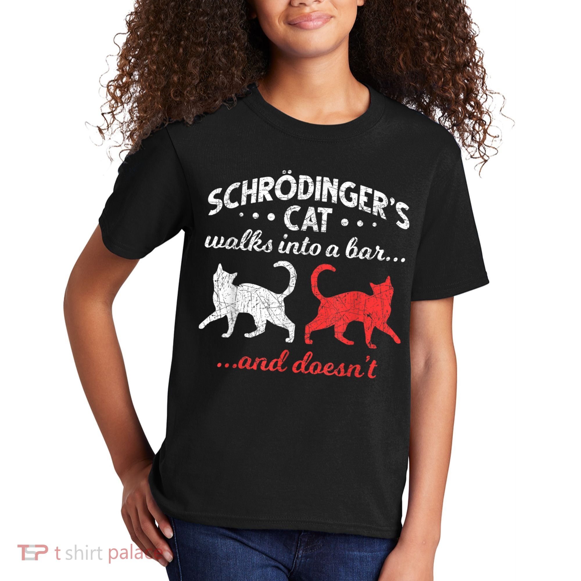 Schrodingers Cat Physics Kids T-Shirt