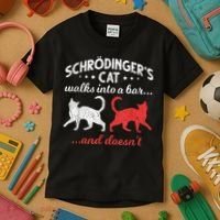 Schrodingers Cat Physics Kids T-Shirt thumb 3