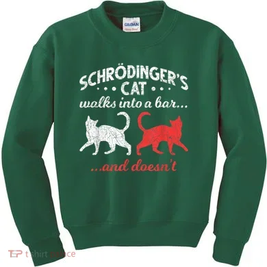 Schrodingers Cat Physics Kids Sweatshirt