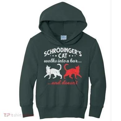 Schrodingers Cat Physics Kids Hoodie