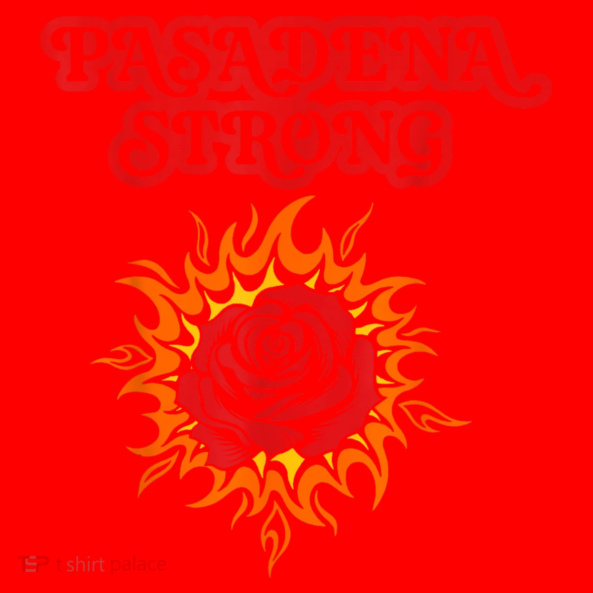 Strong California Pasadena Strong Rose Fire Santa Hat
