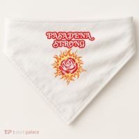 Strong California Pasadena Strong Rose Fire USA-Made Doggie Bandana thumb 0