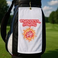 Strong California Pasadena Strong Rose Fire Golf Towel thumb 2