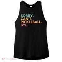 Sorry CanT Pickleball Bye Gift Ladies PosiCharge Tri-Blend Wicking Tank thumb 0