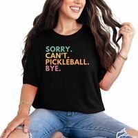 Sorry CanT Pickleball Bye Gift Comfort Colors T-Shirt thumb 0